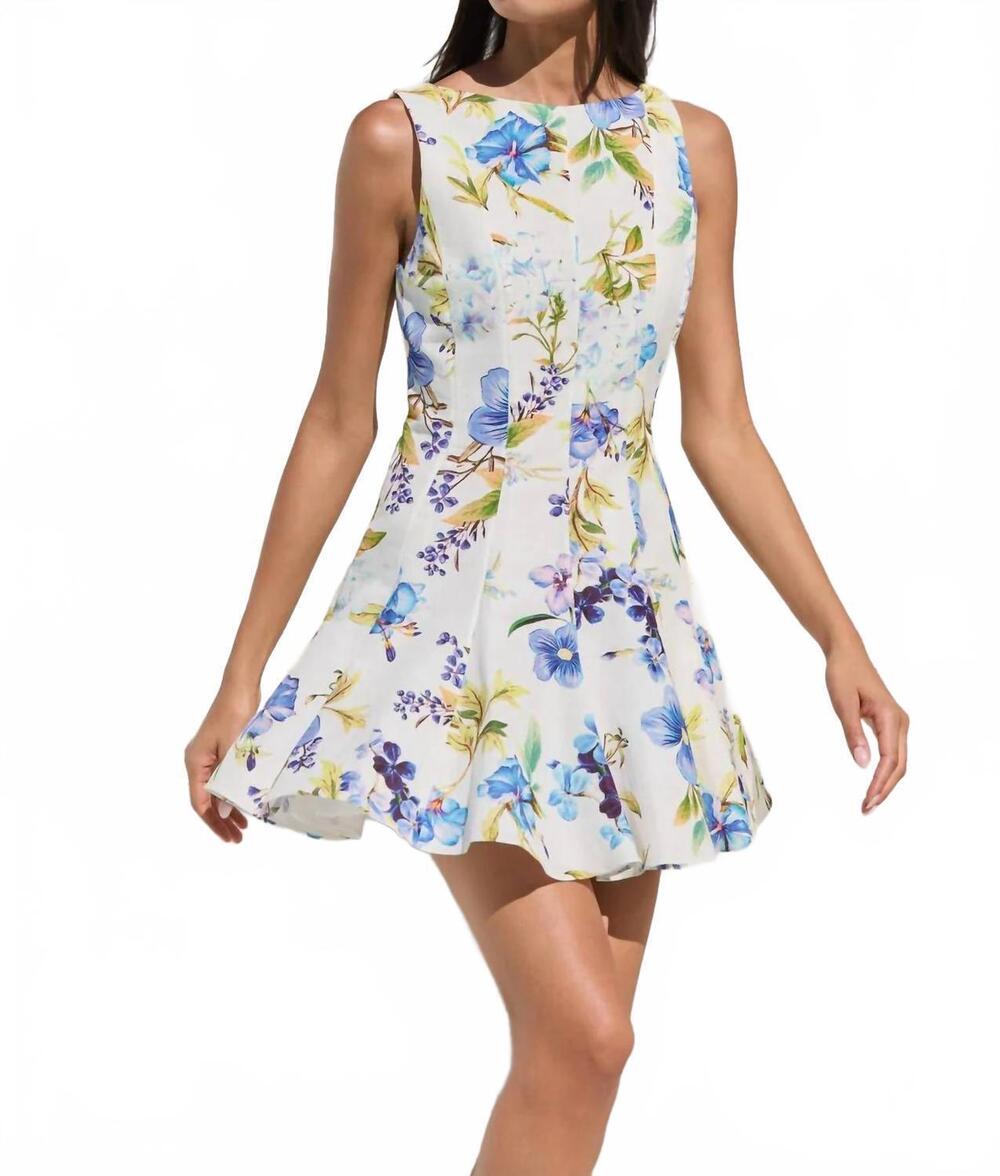 NEW HEMANT & NANDITA skater short dress in ivory - Picture 5 of 5